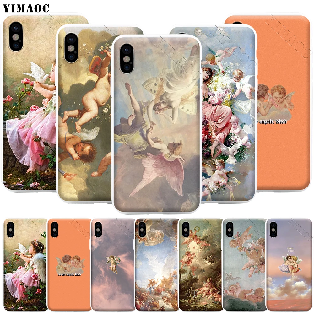 Чехол для телефона YIMAOC с изображением ангела Купидона iPhone 11 Pro XS X XR Max 8 7 6 6S Plus SE 5S |