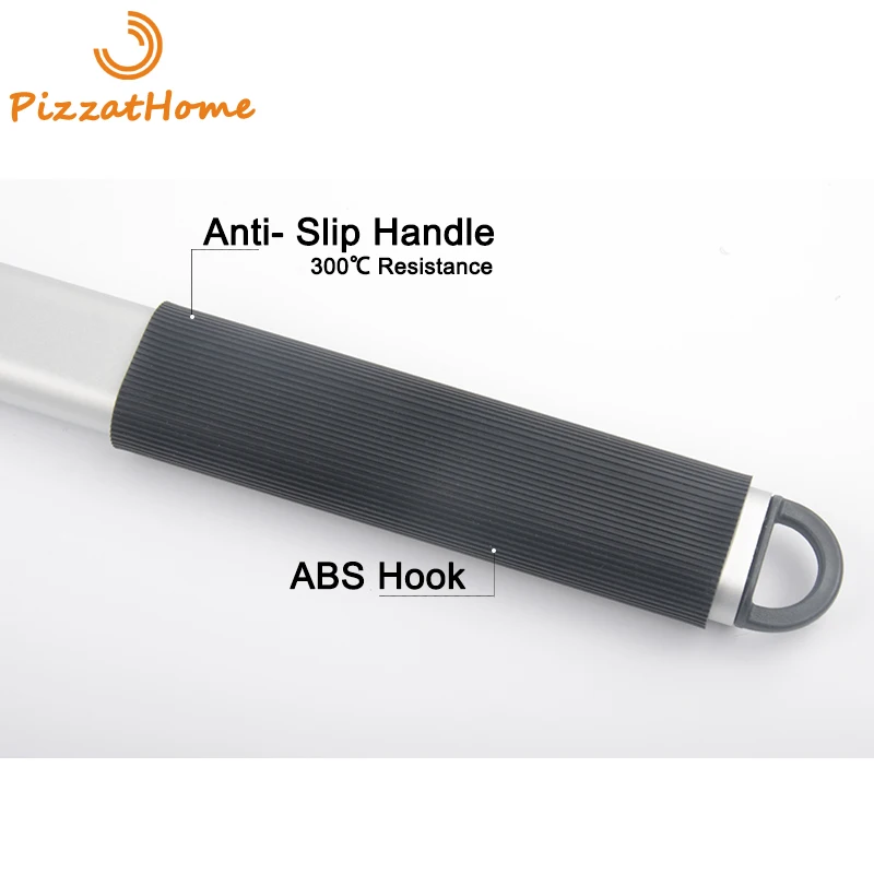 PizzAtHome Long Handle 7/ 8/ 9 Inch Perforated Pizza Turning Peel Pizza Shovel Aluminum Pizza Peel Paddle Small Pizza Tool