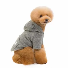 Winter Warm Pet Dog Clothes Soft Cotton Hoodies Outfit For Small Dogs Chihuahua Pug Sweater Clothing Puppy Coat Jacket#C