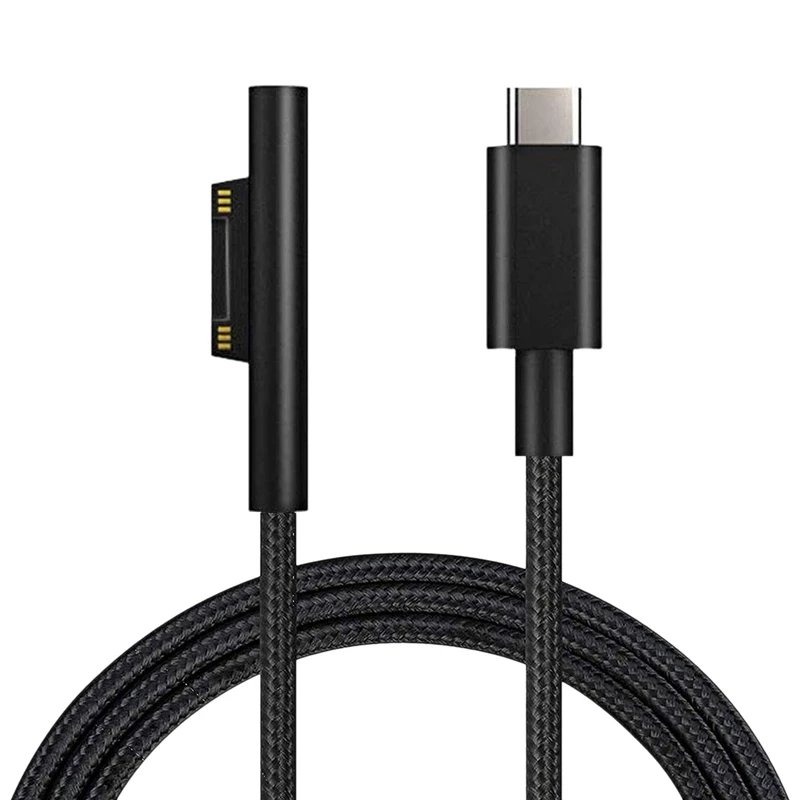 Эфвк USB кабель с нейлоновой оплеткой USB-C зарядный для Microsoft Surface Pro 6/5/4/3 Поверхность