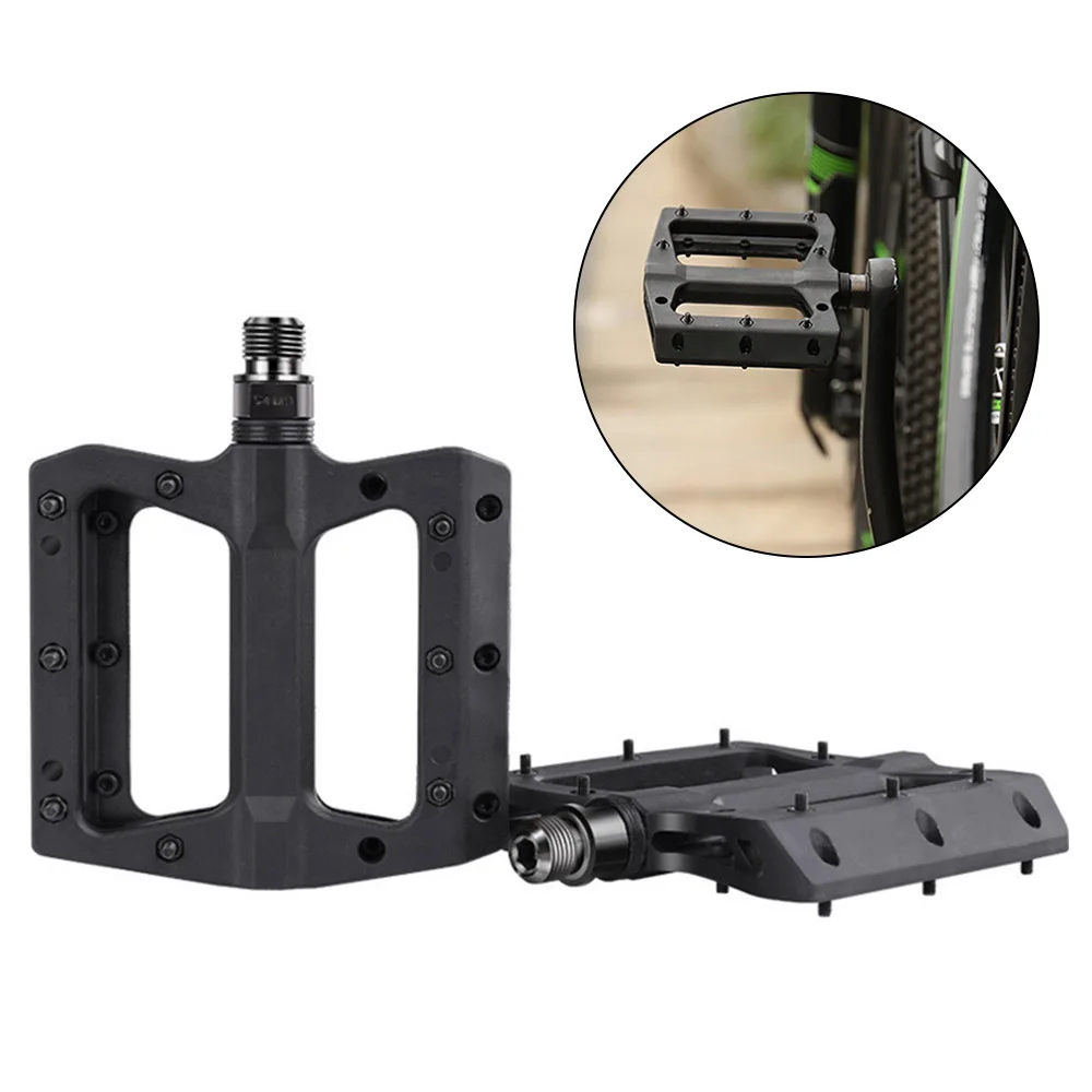 

1 Pair Bike Pedal Portable Mountain Bike Bicycle Pedals Nylon Road Bike Bearing Pedals 12.5*10*2cm Bicycle Pedal Outdoor Cycling