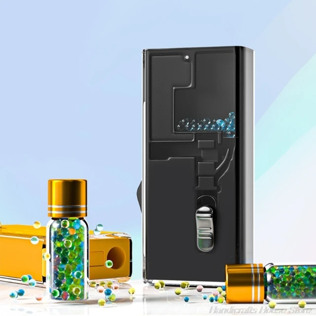 100 db Keverje Össze A Gyümölcs Ízű Mentol Kapszula Menta Gyöngyök Cigarettaszűrő Kefe Golyó Dohányzáshoz A07 21 - Image 3