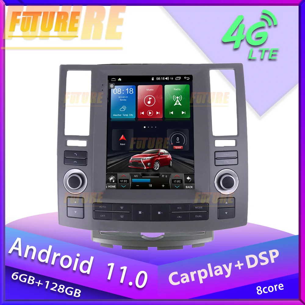 

Android 11 For Infiniti FX FX35 FX45 2007-2009 Android Car Radio Stereo Multimedia Player GPS Navigation Touch Screen Head Unit