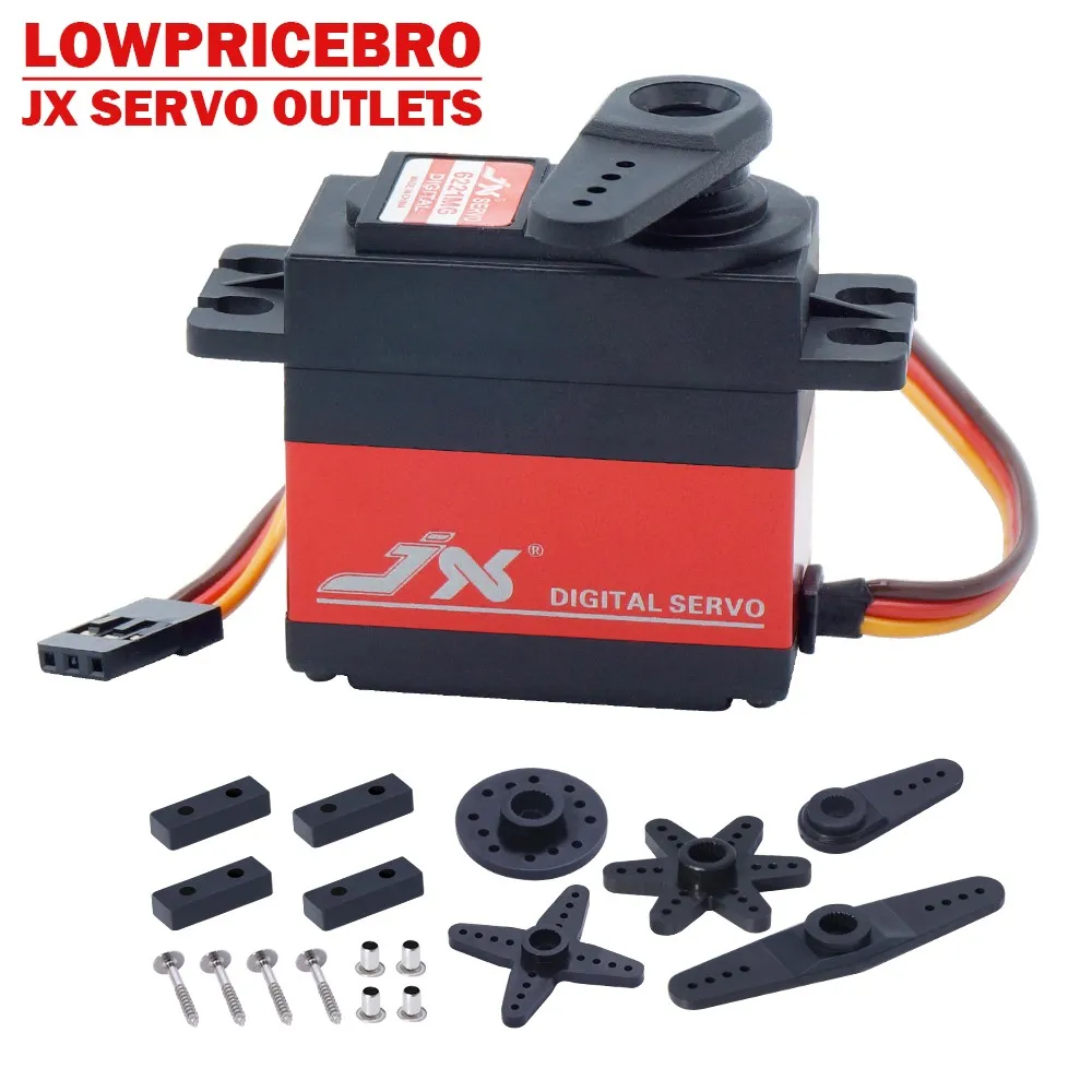 

JX PDI-6221MG 20KG Large Torque Digital Standard Servo 120 Degree For RC Model