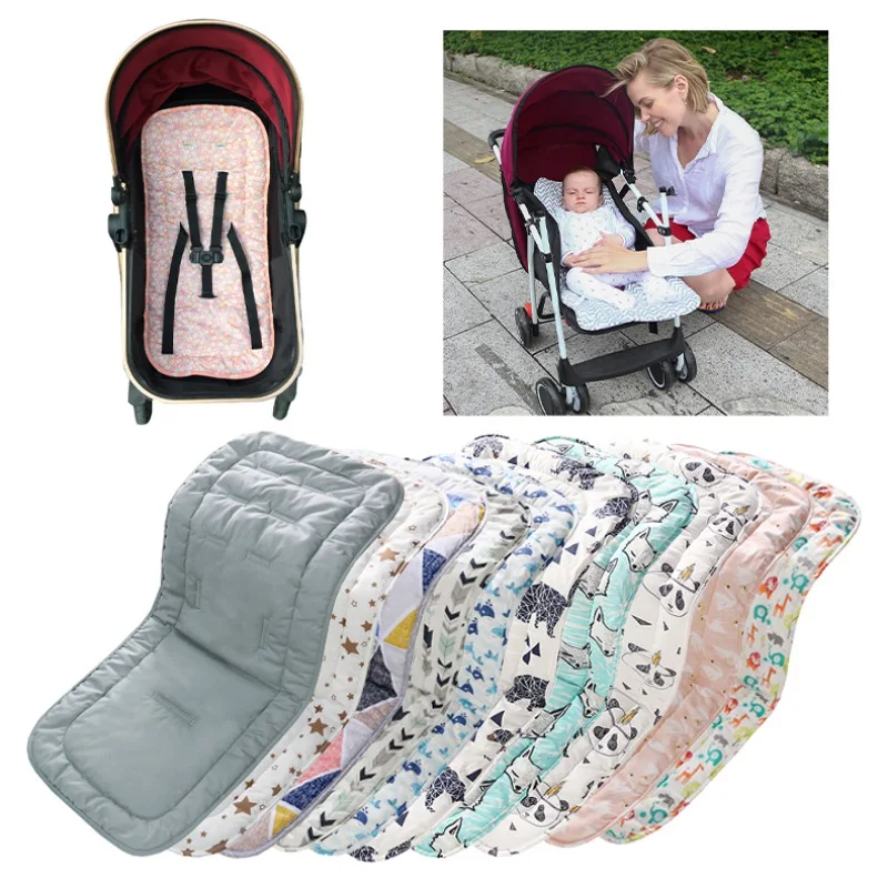 Newborn Baby Car Seat Stroller Liner Cushion Mat Pushchair Cotton Warm Pad Cover 