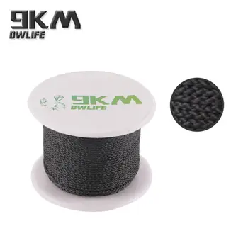 

New black 100ft 300lbs Braided Line for Fishing Kevlar Kites Line Survival Cord Rope For All Outdoors Survival Camping