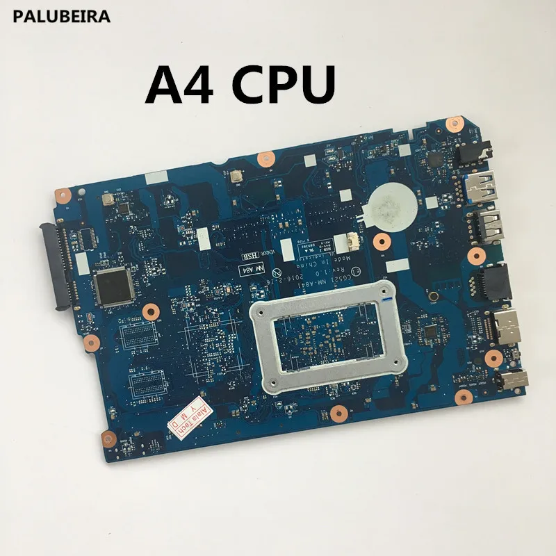 

PALUBEIRA High quality For LENOVO IdeaPad 110-15ACL Laptop Motherboard CG521 NM-A841 With A4 CPU 100% Tested Fast Ship