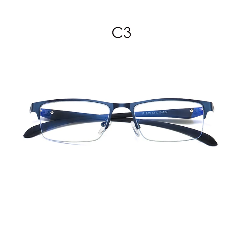 Seemfly анти Синие лучи очки для женщин и мужчин половина оправа простое стекло ретро оптические очки для близорукости очки унисекс мужские очки