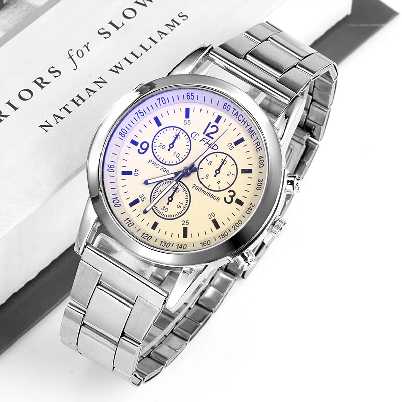 Мужские часы лучший бренд класса люкс Бизнес водонепроницаемые кварцевые часы мужские часы из нержавеющей стали Авто Дата relogio feminino