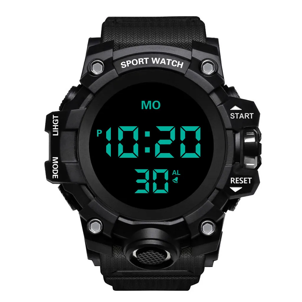 Роскошные Для мужчин s цифровой светодиодный часы Дата спортивные Для мужчин напольные электронные часы подарок Стиль Топ Роскошные брендовые многофункциональные часы
