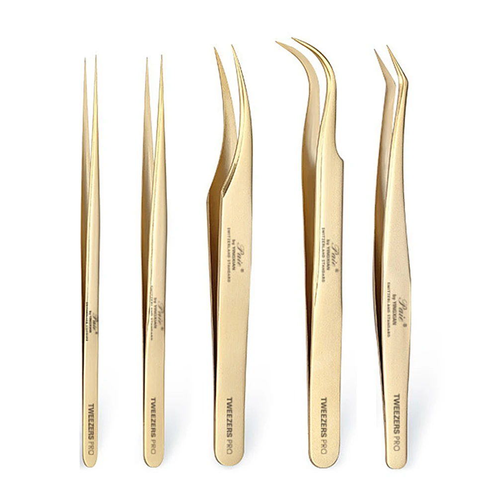 For Eyelash Extension Pliers Professional Eyelash Extension Tweezers Stainless Steel High Precision Eyelash Tweezers Makeup Tool