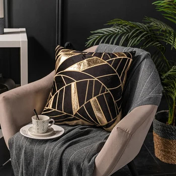 

Geometric Series Cushion Cover Velvet Soft Colorful Throw Pillow Cover For Linving Room Sofa Art Home Decoration 45x45cm
