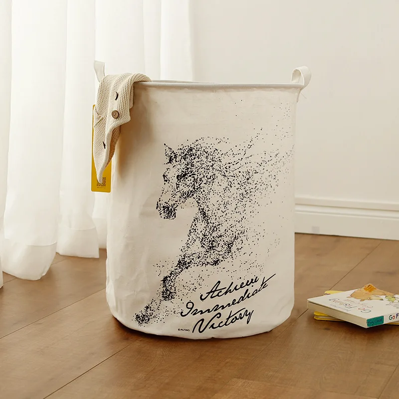 Grape And Raisin Dirty Clothes Storage Basket Cotton Linen Waterproof Folding Laundry Basket Storage Bucket Storage Dustproof La