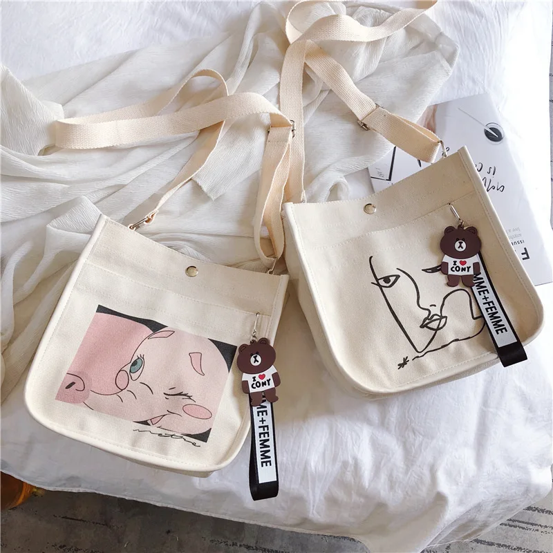 

WOMEN'S Bag Shoulder Bag Oblique Bag Square Sling Bag Large Bag Backpack Mobile Phone Bag Middle And High School Students Trend