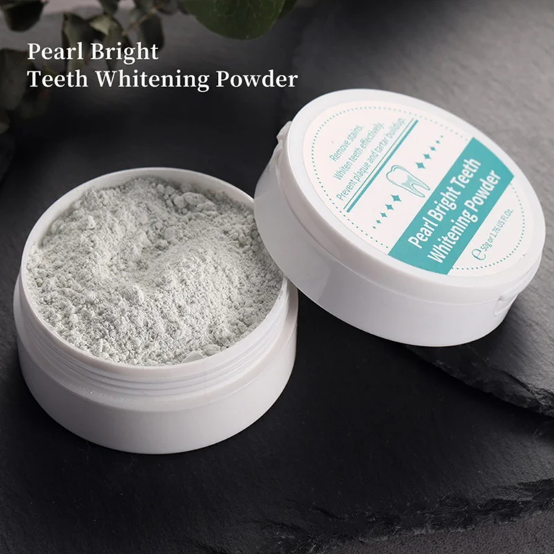 

Natural Pearl Whitening Tooth Powder Anti-Bacterial Freshen Breath Remove Tooth Stains Oral Hygiene