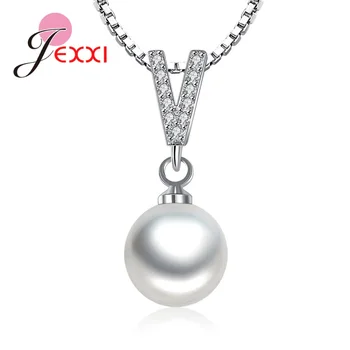 

Big Sale Latest Fashion Jewelry Real Genuine 925 Sterling Silver Box Chain Pendant Necklace For Women Various Styles For Choice