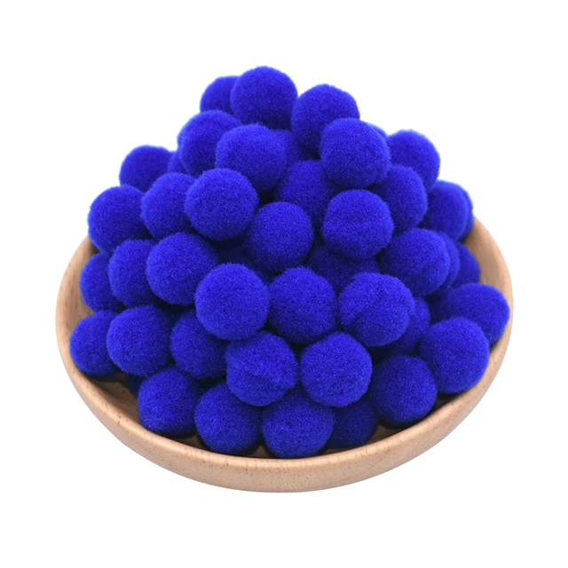 100pcs 15/20/25mm Fluffy Soft Pompom Ball DIY Handmade Kid Toy Doll Garment Sewing Material Color Pom Poms Decor Supplies Crafts B11