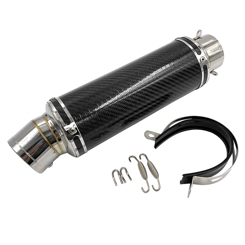 60mm Diameter Slip On Exhaust System Muffler Pipe including DB Killer Silencer Universal fits Motorcycles R6 ZX-6R S1000RR4...