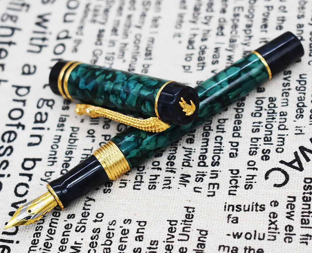 Jinhao 10 - Pluma Estilográfica Acrílica, Punta Fina Iridio Jinhao 82