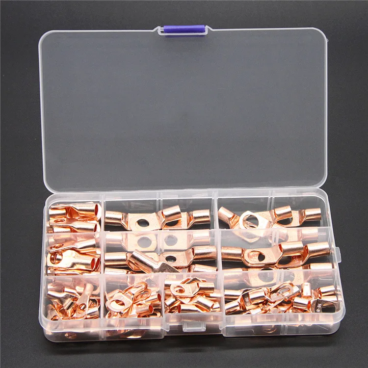 

e-commerce peep port connection terminal 100pcs boxed connection copper terminal SC series terminal cold pressing end