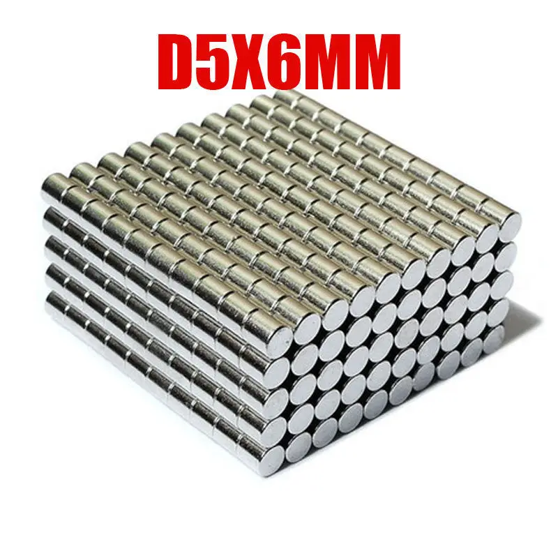 Rodmagnet 500 шт D5x6mm диск мощный магнит ремесло магнит неодимовый редкоземельный неодимовый постоянный сильный магнит N35 N35