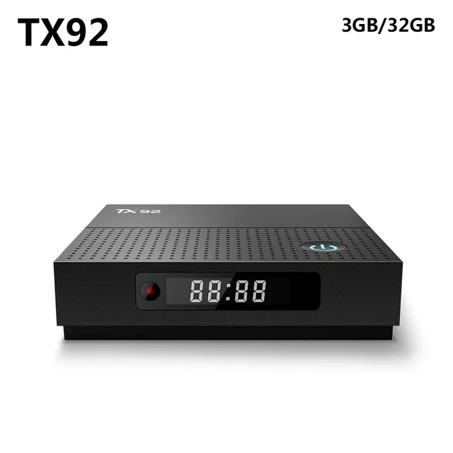 3G 32G TX92 ТВ Box Amlogic S912 Восьмиядерный Процессор Android OS 7,1 BT 4,1 1000M LAN Max 3g Оперативная память 64G Встроенная память 2,4G/5G Wi-Fi Смарт ТВ коробка - Цвет: 3G 32G