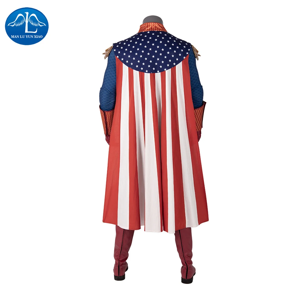 Manluyunxiao Homelander Cosplay Halloween Costume for Kids Men Adult The Boys Superhero Outfit Antony Starr Jumpsuit Custom Made