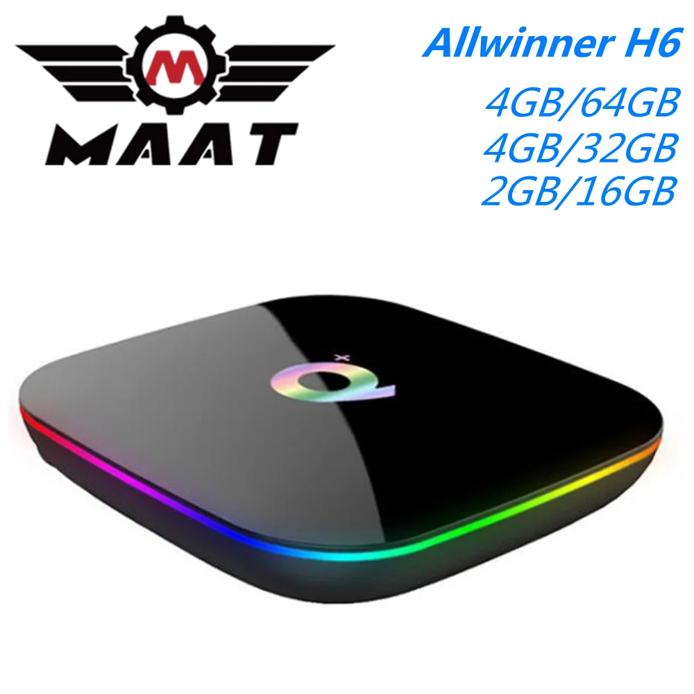 Q Plus Android 9,0 Allwinner H6 четырехъядерный Смарт ТВ приставка 4K 4GB Ram 32GB 64GB Rom медиаплеер ТВ приёмник 2,4G QPlus телеприставка