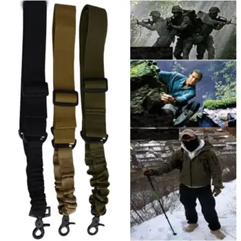 

Heavy Tactical One 1 American Single Point Sling Adjustable Bungee Rifle Shoulder Strap Length for Air-soft Drop Shipping