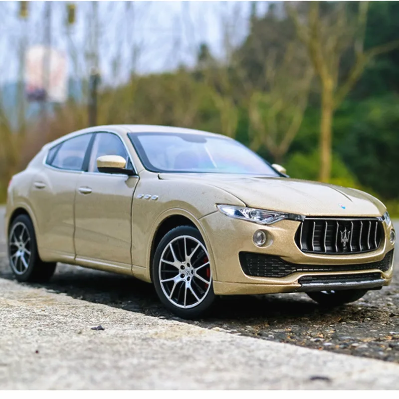 

Модель автомобиля Welly 1:24 Maserati Levante golde SUV из сплава, игрушечные автомобили, коллекционные подарки, игрушка для транспортировки без дистанционного управления