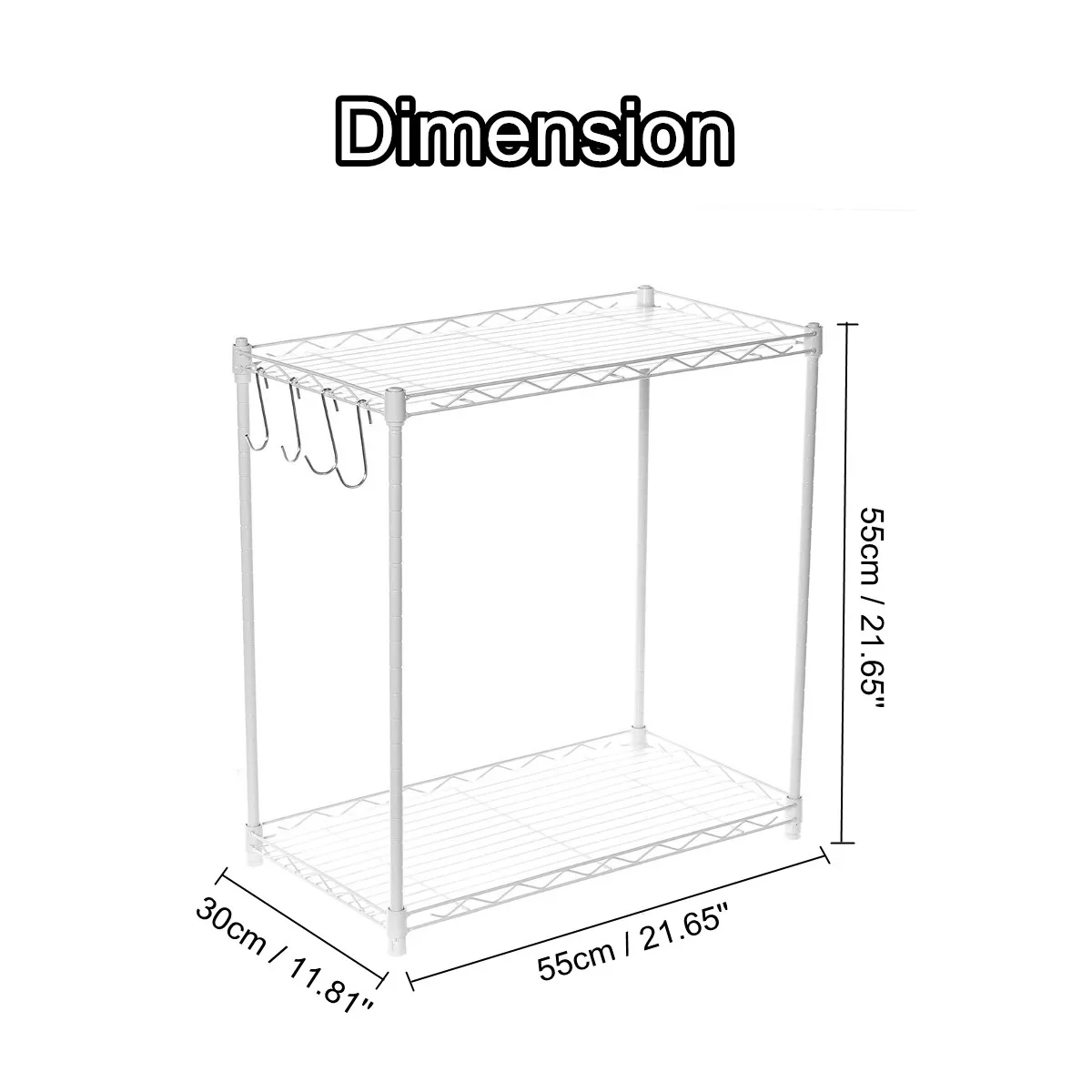 

Hot New 2-Tier Microwave Shelf Rack Kitchen Shelf Spice Organizer Kitchen Storage Rack Adjustable Carbon Steel Book Shoes Storag