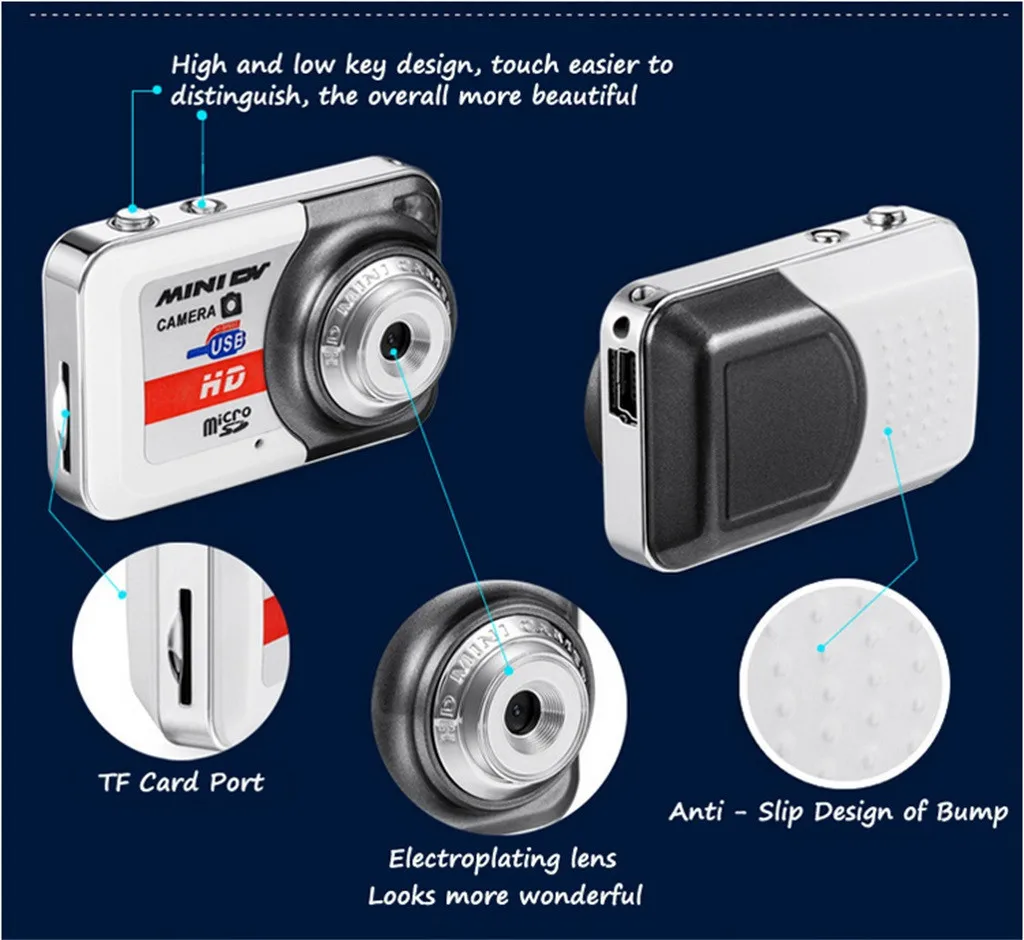 HD ультра портативный 1280X1024 мини-камера X6 видео рекордер Цифровой маленький Cammera Подключение компьютера для Win7 Mac Os для Linux