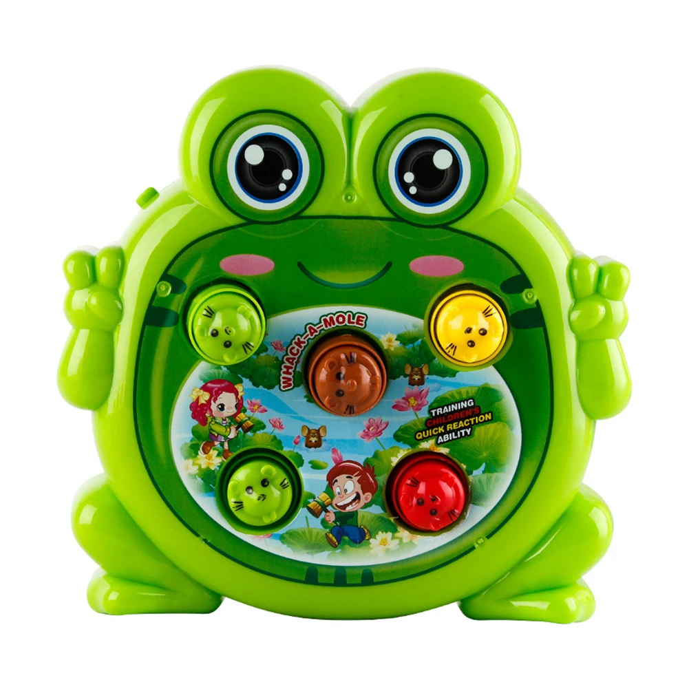 Пластиковая электрическая Смешная Лягушка интерактивный хит хомяк игровой автомат детская игрушка