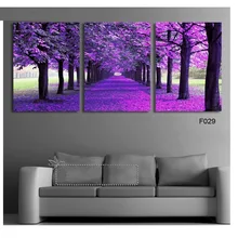 3 шт. на заказ фото Алмазная Вышивка крестиком Картина фиолетовое Дерево картина Алмаз полный квадрат/круглые стразы вышивка WW041