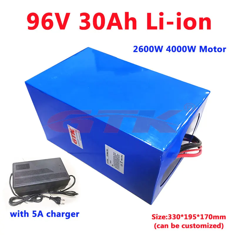 Great Power 96v 30Ah motor triciclo 3000w 1000w electric bike kit