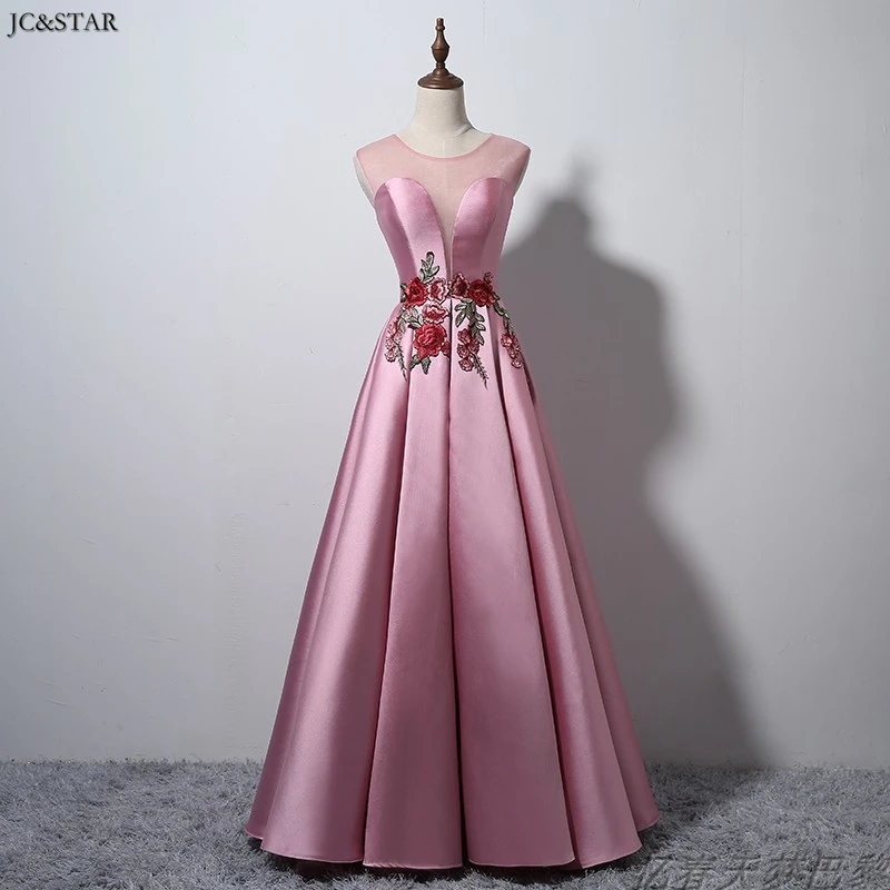 Vestido madrinha new lace embroidered satin A Line silver burgundy dusty pink bridesmaid dress long wedding guest dresses for wo