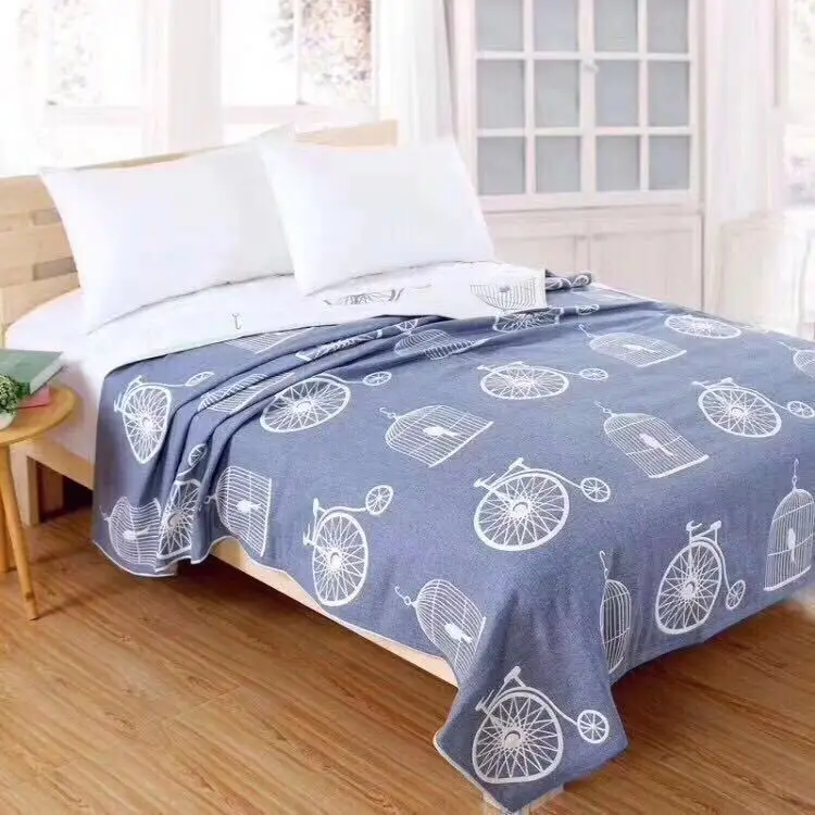 Купить Летнее свободное одеяло 100% хлопок одеяло 200*230 см AB боковое ...