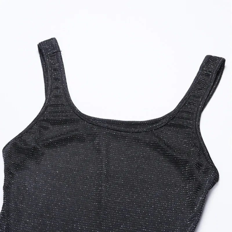 Сетчатый прозрачный Sparky комбинезон, женский сексуальный комбинезон без рукавов с открытой спиной, Клубная одежда, широкие брюки, мода