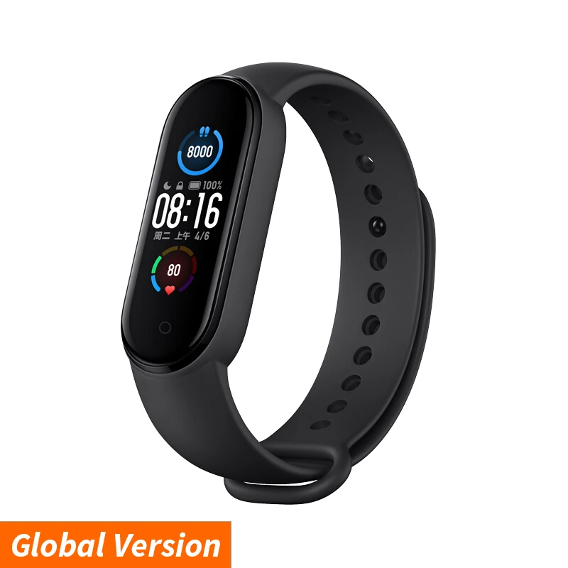 Xiaomi Mi Band 5 Smart Bracelet 4 Color AMOLED Screen Miband 5 Smartband Fitness Traker Bluetooth Sport Waterproof Smart Band 