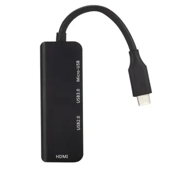 

Type-C Hub USB 3.0 HUB Type-C 4K Video HD Output TF Card Reader usb-c hub for Apple MacBook Laptop Tablet PC Mac