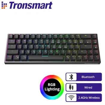 شراءTronsmart Elite لوحة المفاتيح الميكانيكية الأزرق مفاتيح الألعاب لوحة المفاتيح دعم بلوتوث/السلكية/2.4G اتصال ، ومكافحة الظلال للكمبيوتر