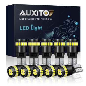 

AUXITO 10pcs W5W T10 LED Canbus Bulb For Peugeot 206 406 508 307 308 406 3008 Accessories Car Interior Dome Lamp Reading Lights