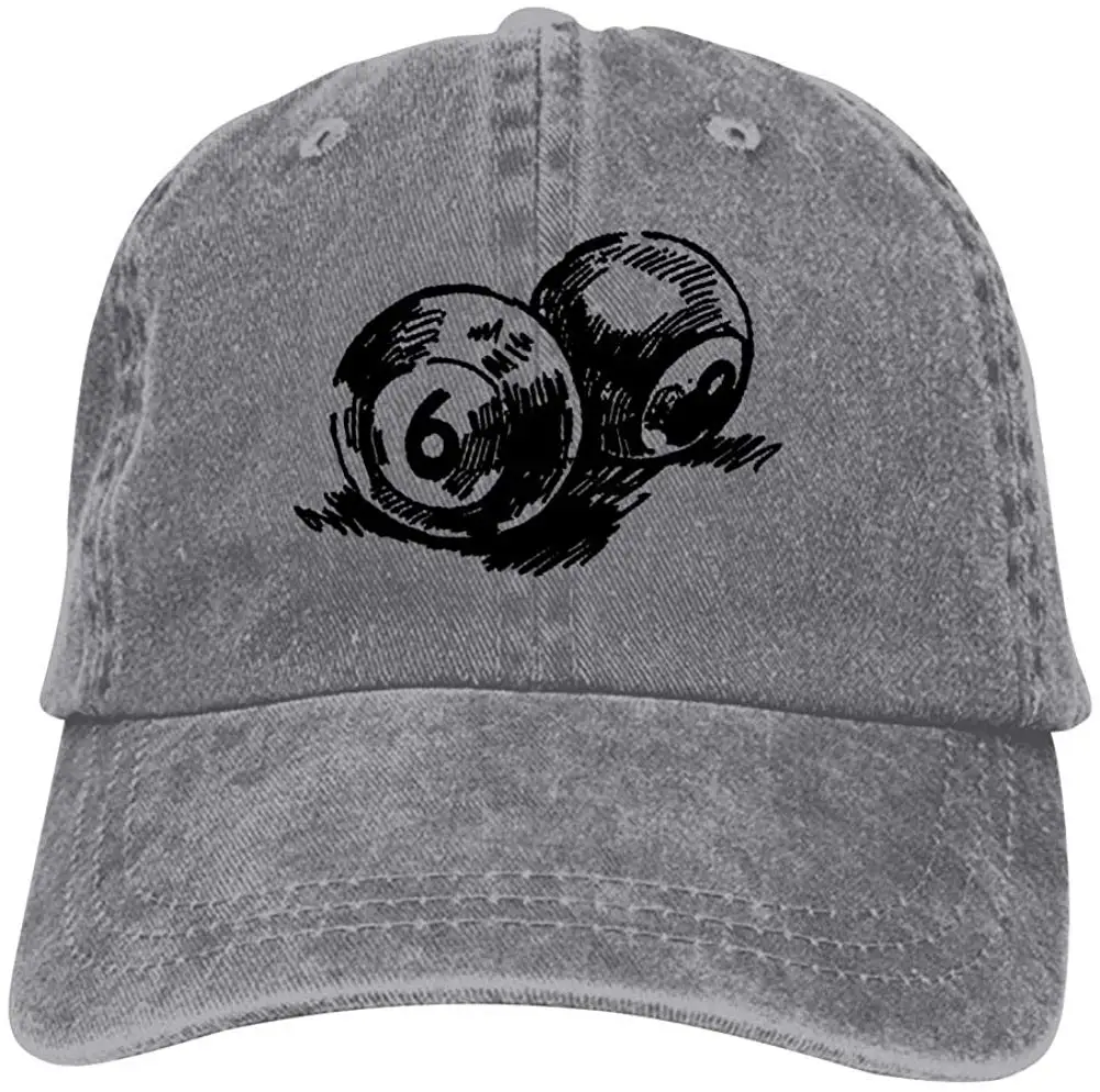 Эскиз Черный Бильярд двойная Пряжка Регулируемая ковбойская Личность ретро ковбойская шляпа