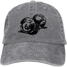 Эскиз Черный Бильярд двойная Пряжка Регулируемая ковбойская Личность ретро ковбойская шляпа