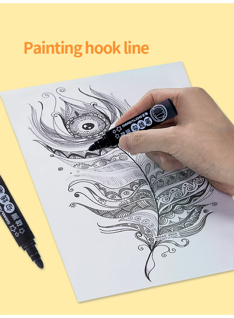 Инструмент для рисования на крючках, ручка для рисования без вкуса, ручка для рисования на крючках, цветная ручка для рисования граффити, 5