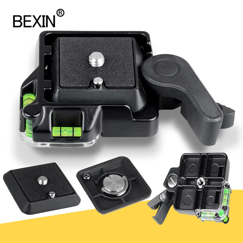 Зажим для камеры BEXIN быстросъемный зажим крепления dslr адаптер головки штатива