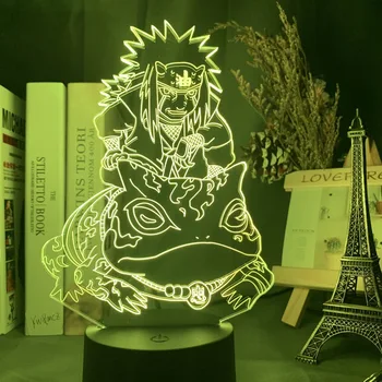 

Naruto 3d Night Light Japanese Anime Jiraiya Creative Gift Table Lamp Colorful Led Desk Wireless Gift For A Teenager anime