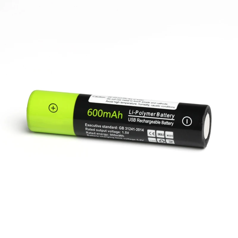 ZNTER 1,5 V AAA перезаряжаемая батарея 600mAh USB AAA перезаряжаемая литий-полимерная батарея Быстрая зарядка через кабель Micro USB