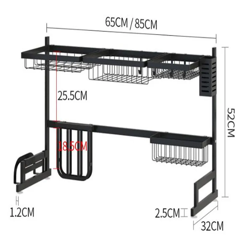 Полка для кухонного хранения из нержавеющей стали Органайзер сушилка для посуды над раковиной посуда чаша-держатель сушилка для посуды