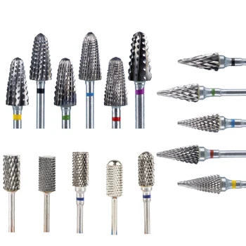 

Rotary Tungsten Carbide Nail Drill Bits Metal Milling Cutter For Manicure Cuticle Electric Manicure Drill Machine Accessories